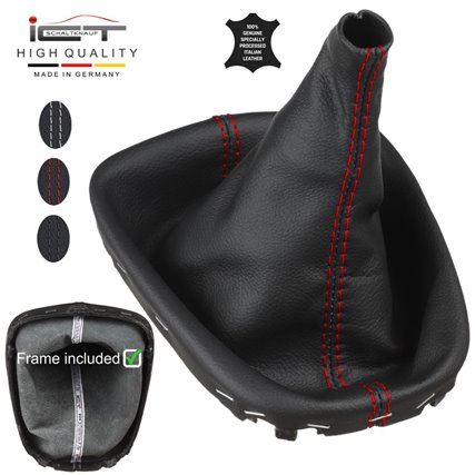 Citroen C1 Peugeot 107 Toyota Aygo (2005-2014) shift gear knob boot gaiter cover Alcantara leather
