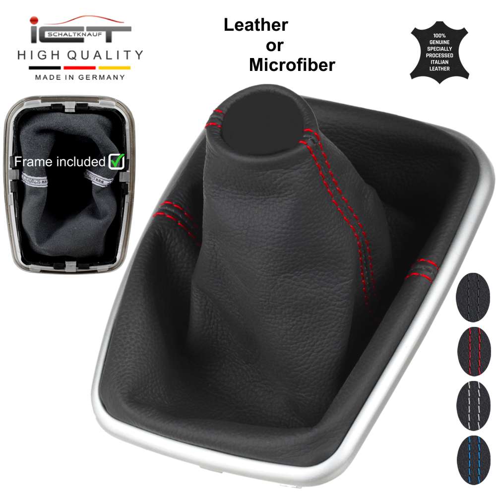 VW Golf 4 1J MK4 GTI Jetta 4 Bora R32 (1997-2005) Schaltknauf Schaltsack Alcantara leder schaltmanschette