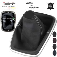 VW Golf 4 1J MK4 GTI Jetta 4 Bora R32 (1997-2005) pomello del cambio pelle e cuffia con telaio di montaggio