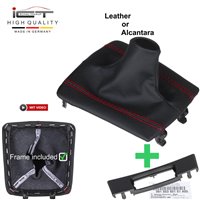 Porsche PDK Boxster Cayman Spyder 718 911 991 981 982 manopla de câmbio de couro coifa com moldura de montagem