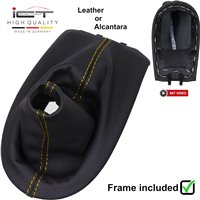 Porsche Boxster Typ 986 (1996 – 2004) pommeau de vitesse cuir et soufflet avec cadre de montage