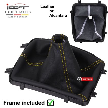 Pontiac GTO Holden Commodore VY VZ SS SV6 (2004-2006) manopla de câmbio Alcantara couro coifa