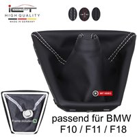 BMW F10, F11, F18 (2010-2017) pomo de la palanca de cambios Alcantara cuero funda