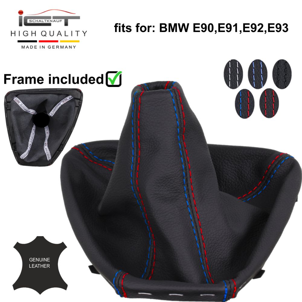 BMW E90 E91 E92 E93 (2007-2013) Schaltknauf Schaltsack Alcantara leder schaltmanschette