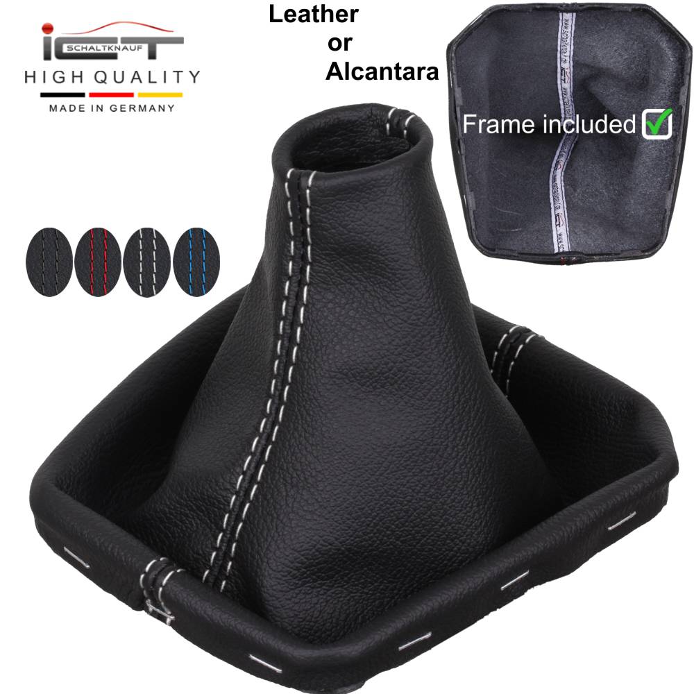 VW Bus T6.1 MAN TGE Transporter Multivan California (2017-) pomello del cambio Alcantara pelle cuffia