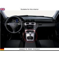 Mercedes C-Class Facelift W203 S203 CL203 W209 A209 (2004-2008) vista inferior de la funda de la palanca de cambios con cable