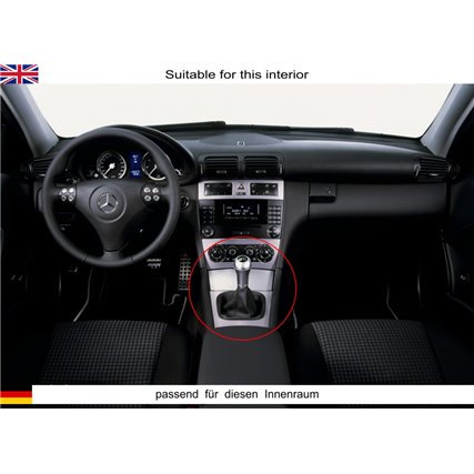 Mercedes C-Class Facelift W203 S203 CL203 W209 A209 (2004-2008) vista inferior de la funda de la palanca de cambios con cable