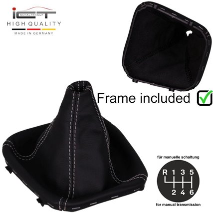 Mercedes C-Class Facelift W203 S203 CL203 W209 A209 (2004-2008) shift gear knob boot gaiter cover Alcantara leather