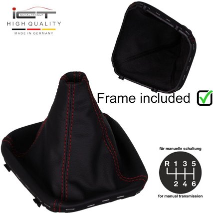 Mercedes C-Class Facelift W203 S203 CL203 W209 A209 (2004-2008) shift gear knob boot gaiter leather mounting frame