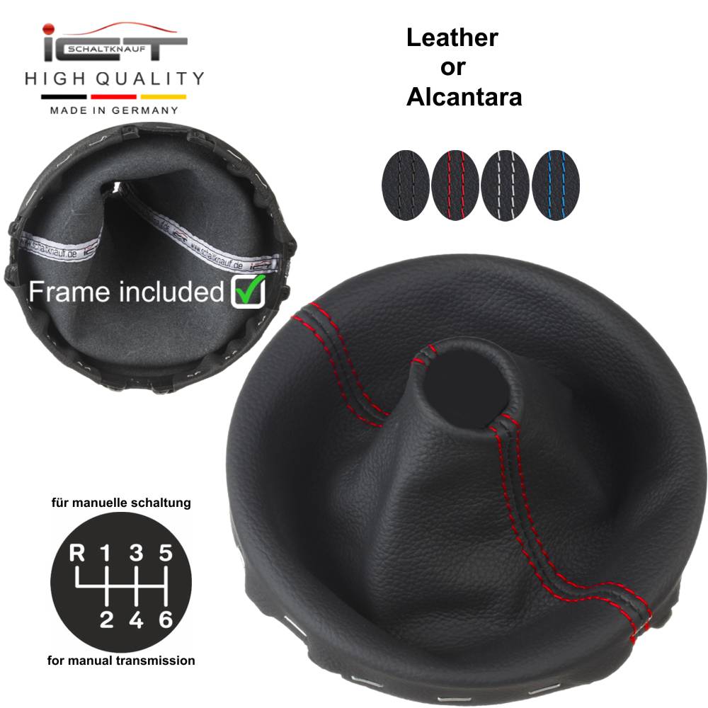 VW Otobüs T5 (2003–2015) Transporter Caravelle Multivan California Alcantara deri vites topuzu ve körük