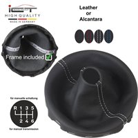 VW Bus T5 (2003–2015) Transporter Caravelle Multivan California shift gear knob boot gaiter leather mounting frame