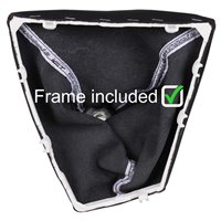 vista inferior da moldura da coifa BMW Série 1 Série 2 F20 F21 F22 F23 (2010-2019)