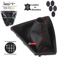 BMW Serie 1 Serie 2 F20 F21 F22 F23 (2010-2019) pomo de la palanca de cambios de cuero funda marco de montaje