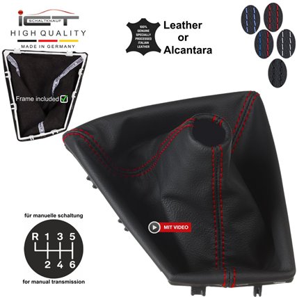 BMW 3er 4er Serie F30 F31 F32 F33 F34 F36 (2011-2019) Schaltknauf Schaltsack Alcantara leder schaltmanschette