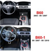 vista inferior del marco de la funda BMW Serie 5 E60 E61 Touring Facelift (2003-2010)