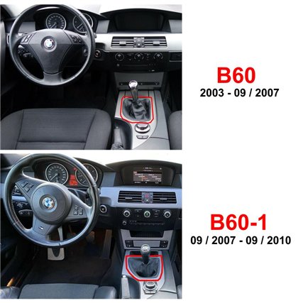 schaltmanschette unten rahmen ansicht BMW 5er Reihe E60 E61 Touring Facelift (2003-2010)