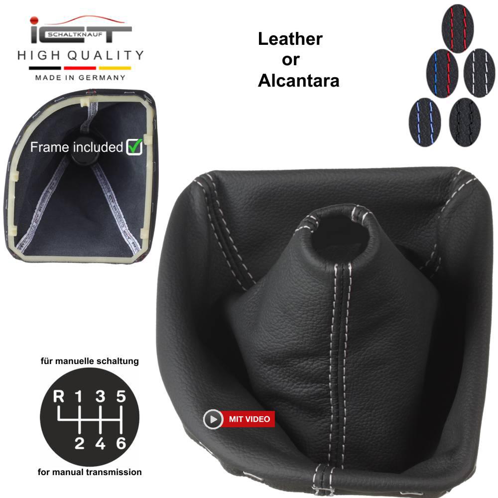 BMW Série 5 E60 E61 Touring Facelift (2003-2010) manopla de câmbio Alcantara couro coifa