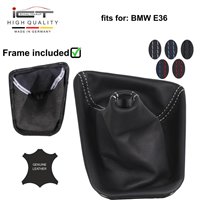 BMW Serie 3 E36 316i 318ti 318tds 323ti (1992-1998) pomo de la palanca de cambios Alcantara cuero funda