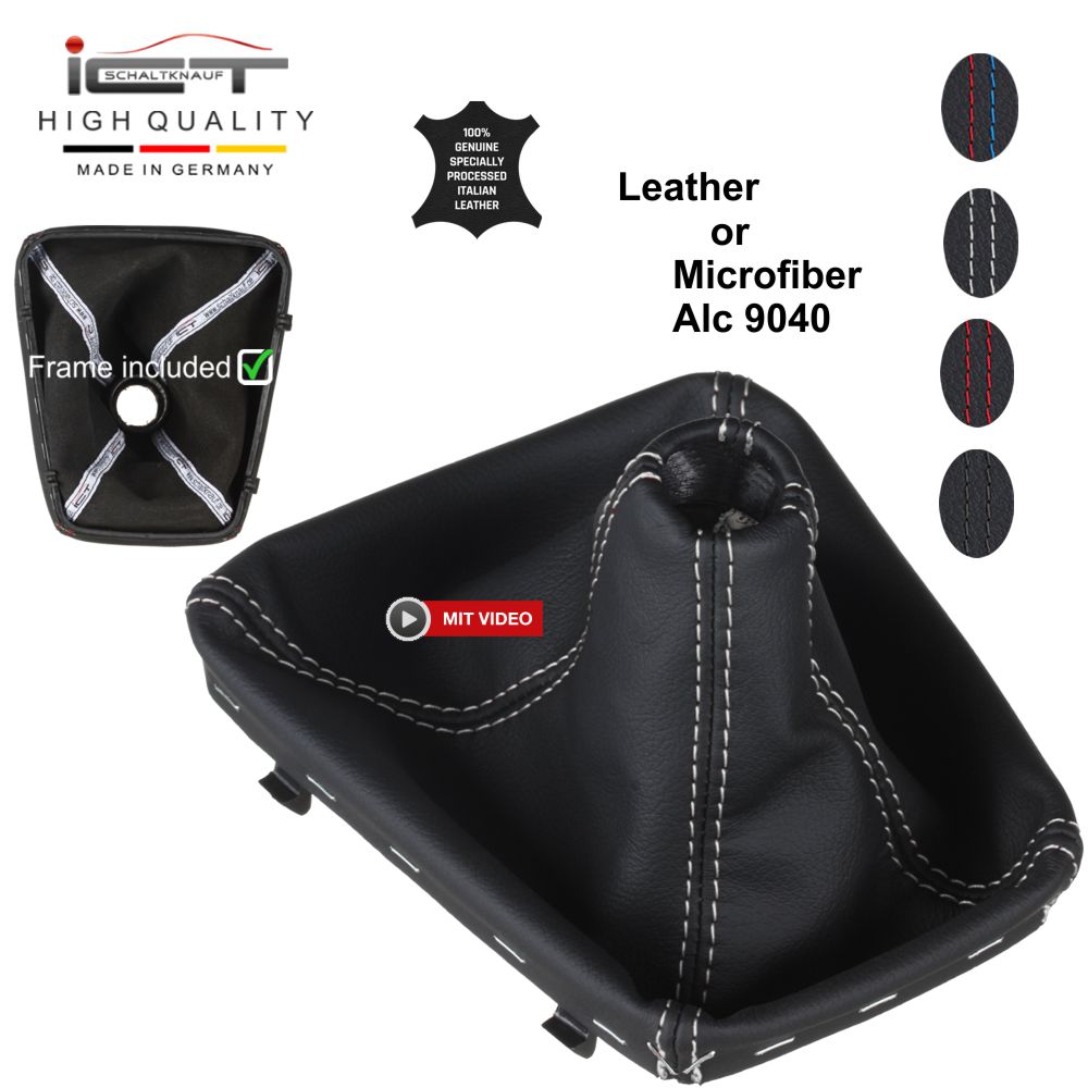 BMW 3 Series E36 Compact (1993 – 2000) shift gear knob boot gaiter cover Alcantara leather
