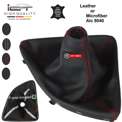 BMW 1 Series E87 E81 E82 E88 (2004 – 2011) manopla de câmbio Alcantara couro coifa BMW 1 Series E87 E81 E82 E88 (2004 – 2011) manopla de câmbio Alcantara couro coifa