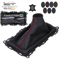 BMW X Series X3 E83 F25 (2004-2017) pomo de la palanca de cambios de cuero funda marco de montaje