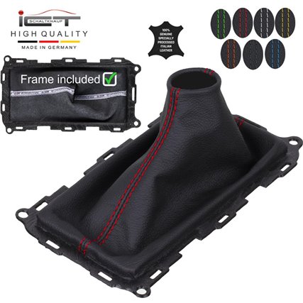 BMW X Series X3 E83 F25 (2004-2017) pomo de la palanca de cambios de cuero funda marco de montaje