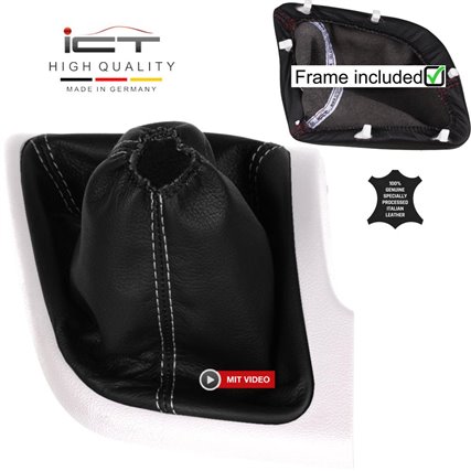 Peugeot Boxer Citroen Jumper Fiat Ducato (2006-2026) shift gear knob boot gaiter cover Alcantara leather
