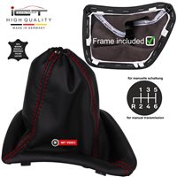 Mercedes Sprinter W906 VW Crafter 2E C1 (2006-2018) pomo de la palanca de cambios Alcantara cuero funda