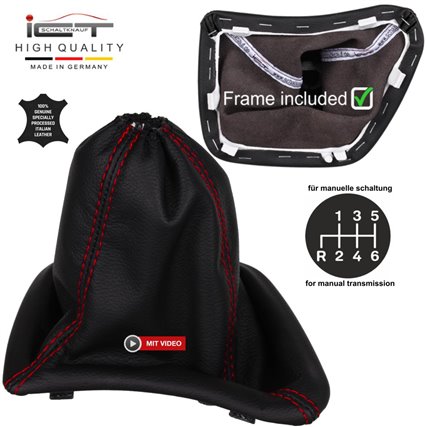 Mercedes Sprinter W906 VW Crafter 2E C1 (2006-2018) manopla de câmbio Alcantara couro coifa