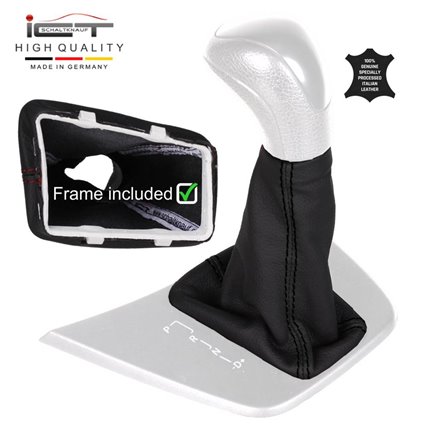 Mercedes Sprinter W906 VW Crafter 2E C1 (2006-2018) Automatic shift gear knob boot gaiter leather mounting frame