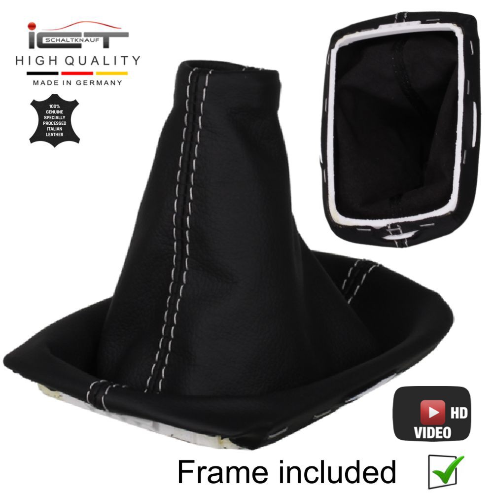 Volvo C30 C70 S40 V50 (2004-2013) pommeau de vitesse soufflet cuir Alcantara