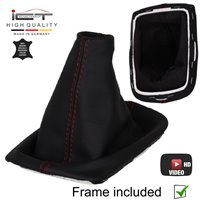 Volvo C30 C70 S40 V50 (2004-2013) shift gear knob boot gaiter leather mounting frame