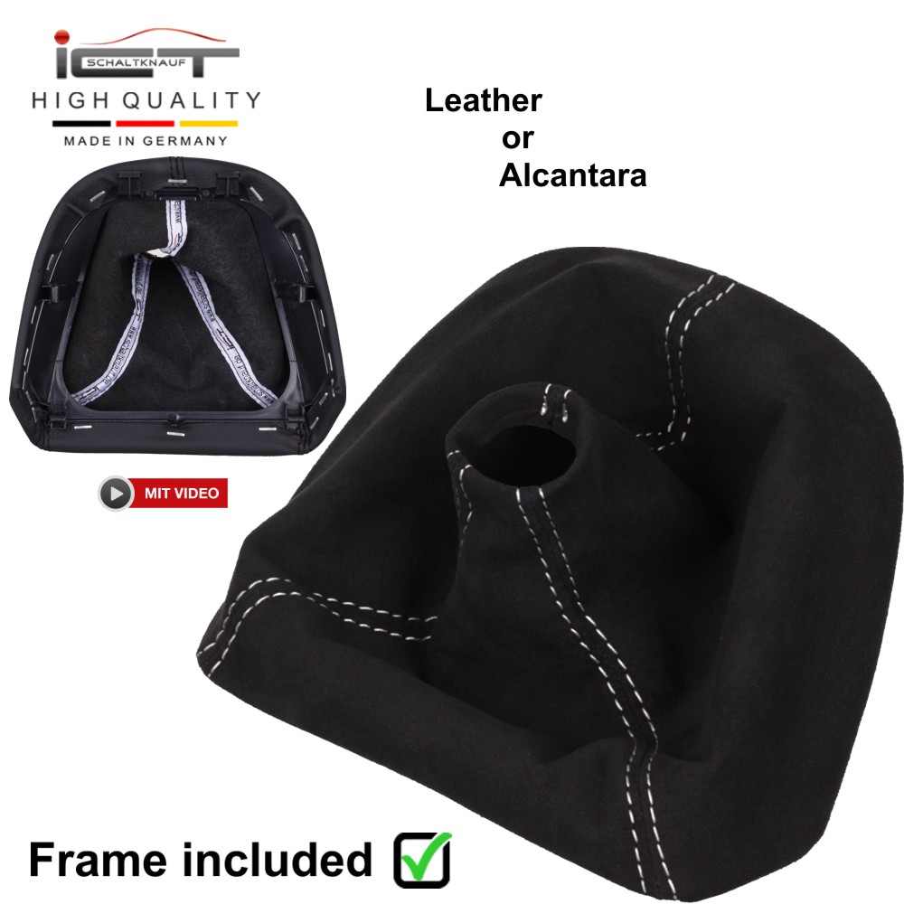 Porsche 911 Carrera  997 Boxster 987 Cayman (2004–2013) Schaltknauf Schaltsack Alcantara leder schaltmanschette
