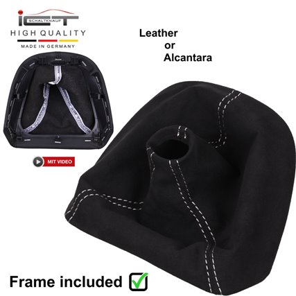 Porsche 911 Carrera  997 Boxster 987 Cayman (2004–2013) pommeau de vitesse soufflet cuir Alcantara