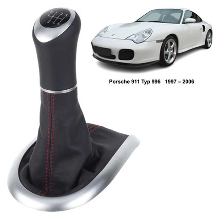 Porsche shift knob 911 911 Typ 996 with decorative frame Porsche shift knob 911 911 Typ 996 with decorative frame