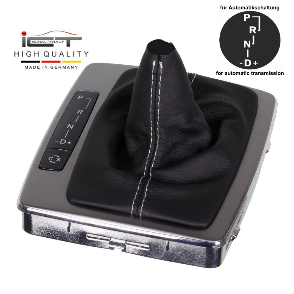 VW Bus T5 (2003–2015) Transporter Caravelle Multivan California Schaltknauf Schaltsack Alcantara leder schaltmanschette