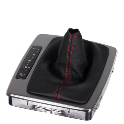 VW Bus T5 (2003–2015) Transporter Caravelle Multivan California manopla de câmbio de couro coifa com moldura de montagem