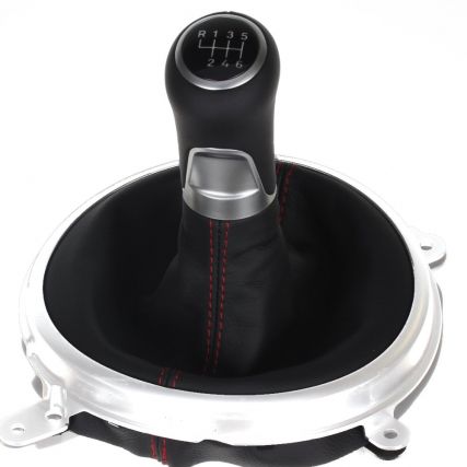 ict manopla de câmbio com costura vermelha Mazda CX7