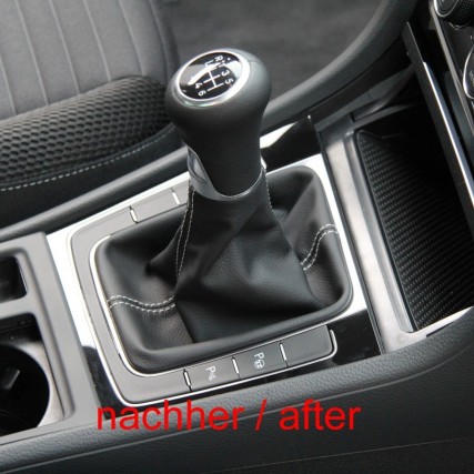 ict pommeau de vitesse avec coutures rouges VW Golf 7 MK7 GTI, GTD, R Intégrée