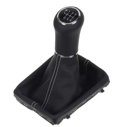 ict pomello del cambio con cuciture grigie Audi A5 Typ 8T 8F (2007-2016)