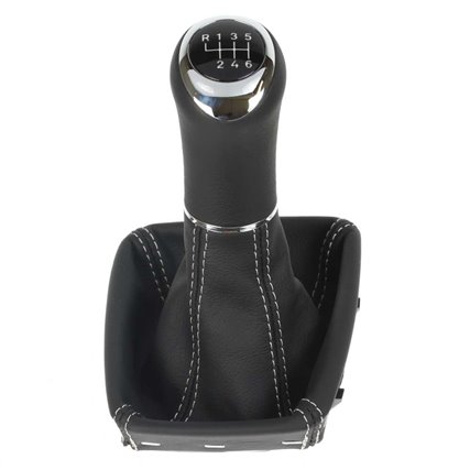 ict pomo de la palanca de cambios con costuras grises Audi A4 B5 Typ 8D Facelift (1999-2001)