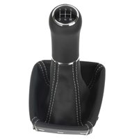 ict pommeau de vitesse avec coutures noires Seat Exeo Typ 3R (2008-2013)