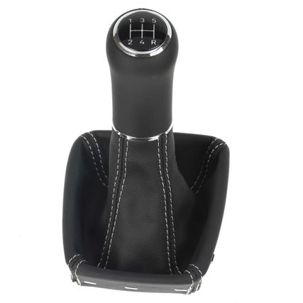 ict pommeau de vitesse avec coutures noires Seat Exeo Typ 3R (2008-2013)