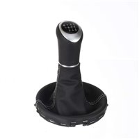 ict pomo de la palanca de cambios con costuras grises VW Bus T5 2003–2015 Transporter Caravelle Multivan California