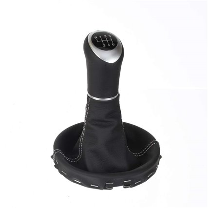 ict pomo de la palanca de cambios con costuras grises VW Bus T5 2003–2015 Transporter Caravelle Multivan California