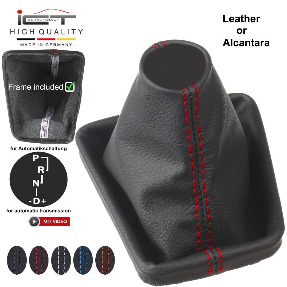 VW Bus T6.1 Transporter Multivan California Automatic (2017-) shift gear boot gaiter cover Alcantara leather