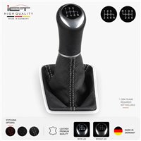 Volvo V40  2012 - 2020 pommeau de vitesse cuir et soufflet avec cadre de montage