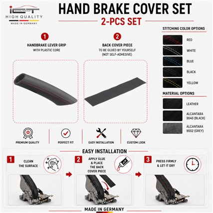 Porsche 911 997 Cayman Boxster 987 Carrera 4S GT3 (2004-2013) için Deri El freni kolu kapağı tutamak kapağı Alcantara®