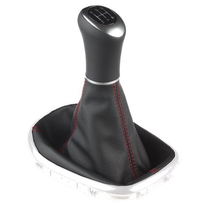 ict pomello del cambio con cuciture rosse Opel Karl
