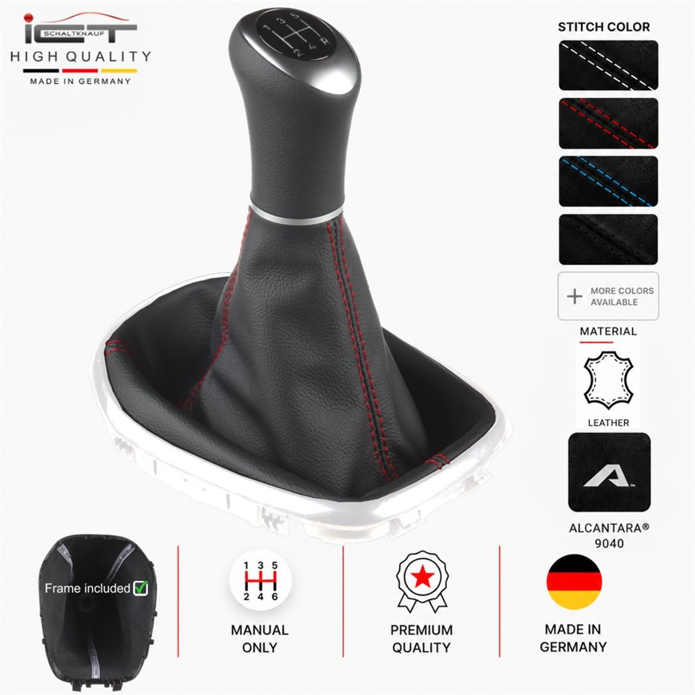 Citroen C1 Schaltknauf Schaltsack Alcantara leder schaltmanschette
